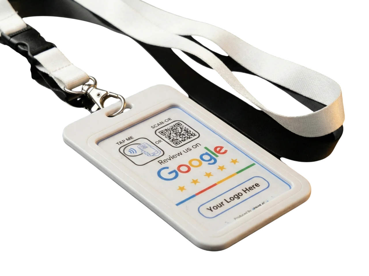 Cartão Smart premium para equipas Cartão Smart premium para equipas recolherem avaliações no Google com tecnologia NFC e código QR.